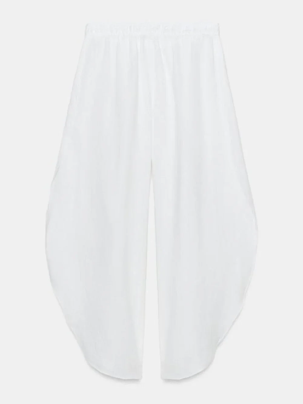 ZARA ZW COLLECTION 100% LINEN PANTS WITH VENTS